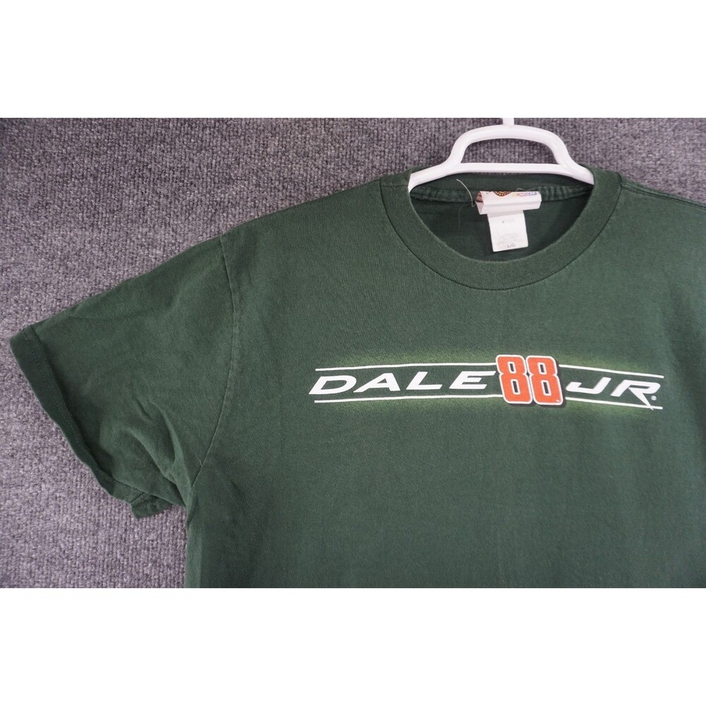 Vintage Dale Earnhardt JR TShirt Mens Large Green Winners Circle Nascar